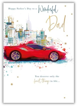Words 'n' Wishes Vatertagskarte für Papa, Sentimentale Karte zum Vatertag, 23,5 x 16,5 cm