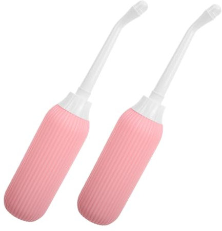 BESPORTBLE 2 Pièces Bidet Portable Femmes Douchette à Main pour Hygiène Intime Nettoyage Pratique Parties Privées Bouteille Périnéale Réutilisable pour Soins Postpartum et Lavage