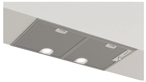 Bosch Serie 4 Lüfterbaustein 75 cm, DHL755BM, Made in Germany, LED-Beleuchtung, Abluft und Umluft Betrieb, besonders leise, spülmaschinengeeignete Metallfettfilter, Silber metallic