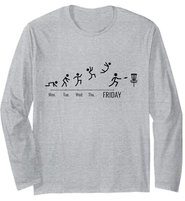 Disc-Golf-Player Disc-Golfing Game Weekend Disc-Golf Maglia a Manica