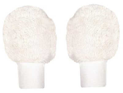 rockible Guanti da Golf Invernali per Allenamento, Guanti da Golf a Mezze Dita, Eleganti, alla Moda, per Il Freddo, Touchscreen, Spessi e Comodi, per Le Donne, Bianco
