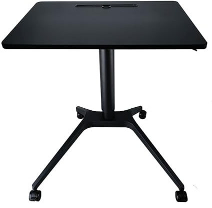 Leggio portatile regolabile con 4 ruote e piano da tavolo - perfetto per insegnanti, relatori, chiese e matrimoni - Podio leggero da pavimento bianco