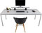furni24 Schreibtisch-Stahl 200x80x75cm, Grau, TÜV/GS-Einfache Montage, Arbeitstisch, Bürotisch, Küchentisch, Esstisch, Druckertisch Büro-Möbel Arbeitszimmer Computertisch Gaming-Tisch Mehrzwecktisch