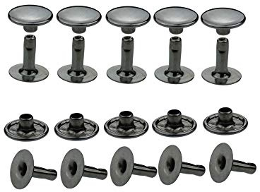 ISTA TOOLS Rostfreie! Hohlnieten Einzelkopf 6 mm, 7 mm, 9 mm, 10 mm, 13 mm. Top Qualität! (50, RF-Hohlnieten (6x7mm) schwarz Nickel-frei, Einzelkopf)