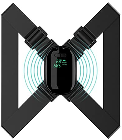 KKPLZZ Smart Haltungskorrektur, 5-50 Grad Einstellbarer Haltungstrainer mit Smart Sensor Vibrationserinnerung Rücken Geradehalter Brace ack Haltungskorrektur