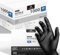 Kemes Guantes de nitrilo M, 1000 unidades, negros, desechables, sin látex, sin polvo, talla M