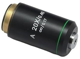Aurorad Biologisches Mikroskop Achromatisches Infinity-Objektiv 4X 10X 20X 40X 60X 100X Infinity-System for Olympus-Mikroskop (Color : 20X)