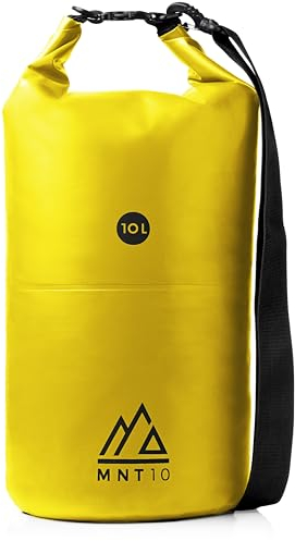MNT10 Dry Bag Premium Packsack wasserdicht mit Tragegurt I Dry Bags Waterproof in 10l oder 20l I Wasserfeste Tasche für Reisen, Outdoor und Camping I Seesack robust und widerstandsfähig