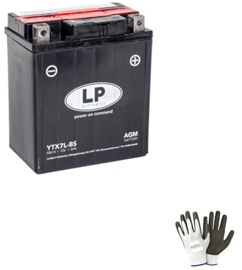 KOMPATIBEL MIT Honda 125 Forza 2017 Batterie BEREITS BEREIT ZU VERWENDEN LP YTX7L-BS 6 Ampere 12 Volt BATTERIEN SPEZIELL FÜR DIY Motorrad-Roller 113X70X130