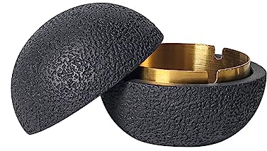 Cutfouwe Tischabfalleimer - Ideales Fassungsvermögen, Leicht Zu Reinigen, Allwetter-Mülltonnen - Perfekt Für Den Balkon, Auch Als Elegante Tischdekoration,Schwarz