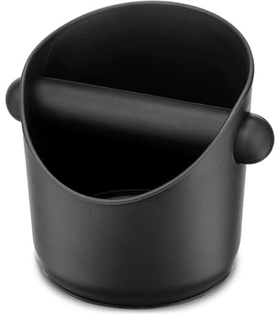 yotutun Abklopfbehälter für Siebträger, Knock Box Kaffeesatz Abschlagbehälter Espresso Klopfbox mit Abnehmbar Klopfhebel Abschlagbox Knockbox für Küche Café Restaurant Büro