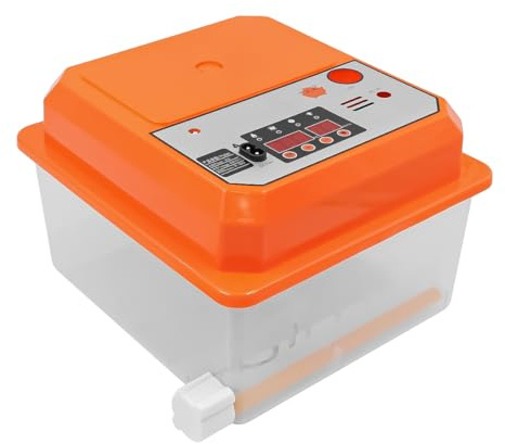 POFET Brutkasten für 12 Eier zum Ausbrüten von Hühnern, Enten und Anderen Vögeln, automatischer Eierwender, Temperaturregelung, Feuchtigkeitsanzeige