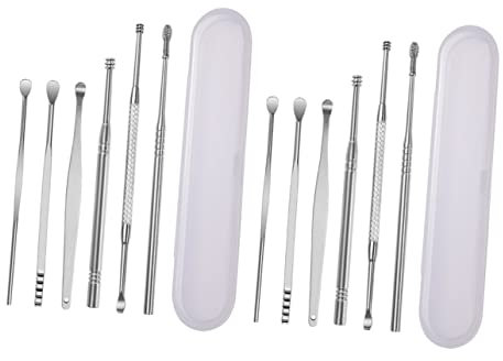 minkissy Ohrenschmalz-set Stabiler Wiederverwendbarer Ohrenlöffel Für Jungen Mädchen Und Erwachsene 2-teiliges Set