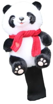 F Fityle Golf-Kopfbedeckung, Plüsch-Panda, dekorativ, hübsch, Kratzfest, tierförmige Golfschläger-Kopfbedeckung für Frauen, Männer, Anfänger, Style B