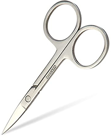 Piccoli strumenti portatili in acciaio inox per sopracciglia, naso e capelli, forbici per tagliare il viso, pinzette
