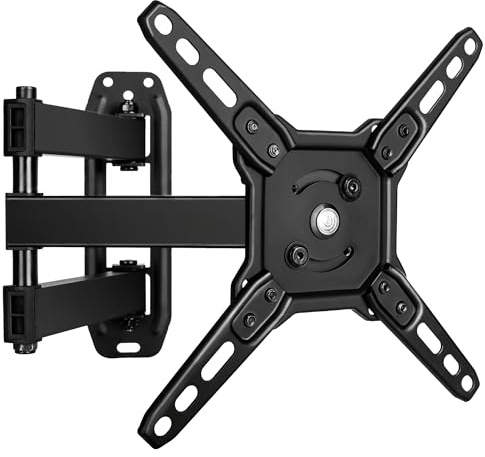 Futura TV Wall Bracket for 13-43 Inch TVs, Universal TV Bracket & TV Wall Mount with Tilt, Swivel & 90° Rotation, Fits Flat & Curved LED LCD Screens, VESA 75x75mm to 200x200mm, 20kg Max Load
