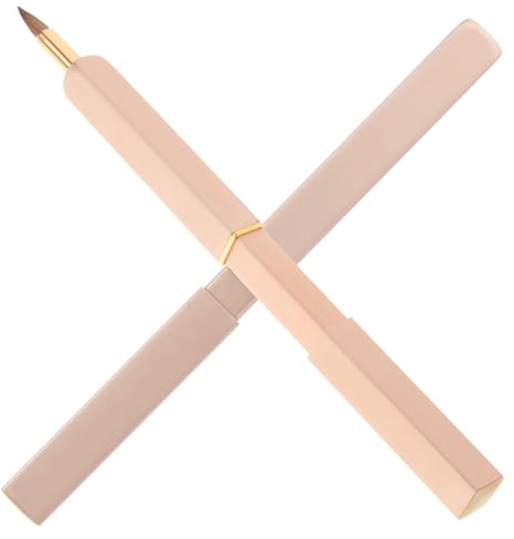 COLLBATH 2piezas Pincel Retráctil para Labios de Fibra de Nailon Pinceles Telescópicos Portátiles Kit de Herramientas de Maquillaje para Aplicar Lápiz Labial para Maquillaje Diario