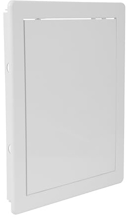 Repa Market 200 x 250 mm Plasterboard Access Panel – White Plastic Inspection Hatch for Walls & Ceilings, Bath Panel & Fuse Box Cover Cabinet, Access Hatch, Easy Install for Plumbing & Electrical