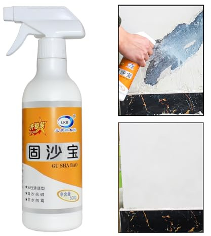 Spray De Agente De Fijación De Arena - Pasta Selladora Impermeable | Potente Spray De Endurecimiento De Arena Para Pared, Utiliza Una Aplicación De Pulverización Fácil Con Prevención De Polvo
