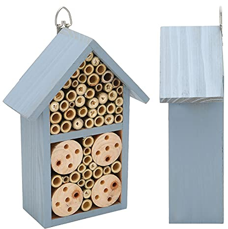 Aumotop Insektsskydd Unikt Bihotell Insektshus för Att Locka Till Sig Nyttiga insekter; Trädgårdsdekoration, Inventory/Share + ; 23,3x12x7,5cm