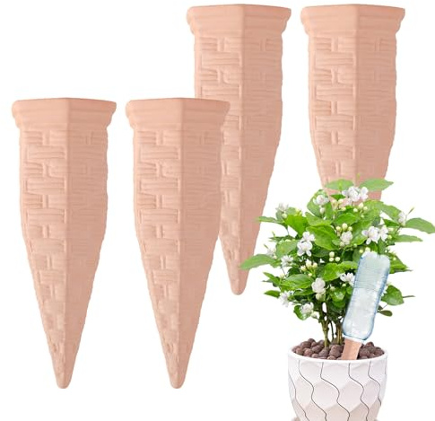 Tuxuseo Picchi per Irrigazione Automatica,4 Pezzi Irrigatore Automatico | Dispositivi Di Auto-Irrigazione Per Piante In Vaso - Per Ortaggi Piante Da Interno Ed Esterno Casa Giardino Cortile Patio
