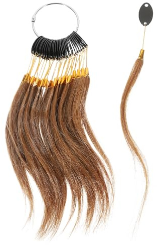Nuancier Cheveux en Vrais Cheveux 30 Pièces pour Test Professionnel | Salon de Coiffure, Fabricants et Formateurs Couleur, Stockage Longue Durée, Toucher Confortable, Usage Pro