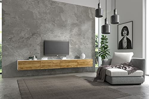Wuun® TV-Lowboard Somero I 100cm bis 360cm I TV-Schrank & Hängeschrank für Wohnzimmer I Verschiedene Varianten
