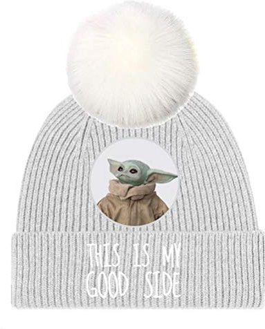 Star Wars Die Mandalorianer Das Kind ‚This is My Good Side‘ Pudelmütze