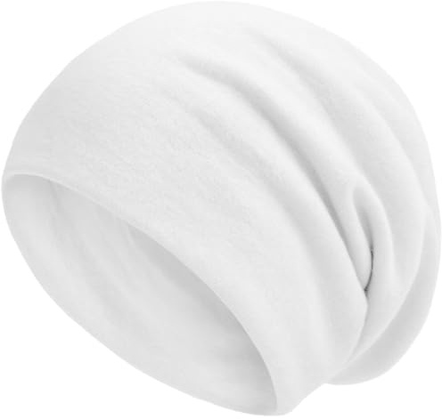 style3 Warme Herbst Winter Slouch Beanie XXL aus atmungsaktivem, feinem und leichten Jersey Unisex Mütze Wintermütze Einheitsgröße