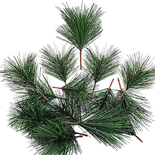 Super Idee Deko-Tannenzweige grün | 7 cm lang | 50 Stück | künstliche Tannenzweige Adventskranz-Deko für Weihnachtsdekorationen Adventsdeko Aussen Innen selber Machen Basteln Adventkranz Tischdeko
