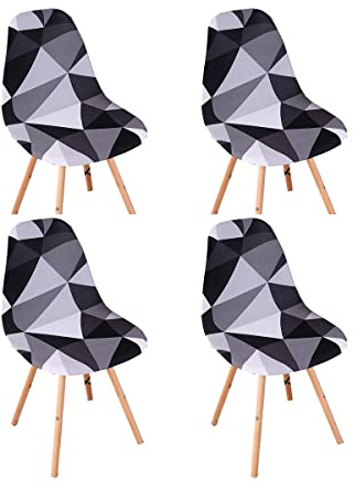 Highdi Stuhlhussen 4er Set Esszimmer Jacquard Strech Esszimmerstühle Bezug Bnehmbare Waschbar Stuhlbezug Universal Küchenstühle Husse Elegante Stuhlabdeckung für Wohnzimmer