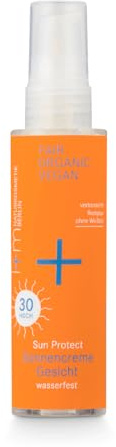 i+m® Sun Protect LSF 30 · Wasserfeste BIO Sonnencreme für das Gesicht · Mit Aloe Vera, Schmetterlingsflieder & Vitamin E · Mineralischer UV Schutz · Vegan, Naturkosmetik · 50 ml