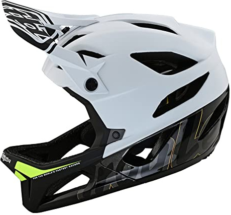 Troy Lee Designs Stage Full Face Mountain Bike Helmet for Max Ventilation Lightweight MIPS EPP EPS Racing Downhill DH BMX MTB - Adult Men Women (Signature White, X-Large/XX-Large)