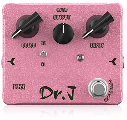 JOYO Fuzz-Pedal - Zwischen Overdrive und Verzerrung, für klassische und moderne Sounds - High-End Edition Dr.J Series (D56)