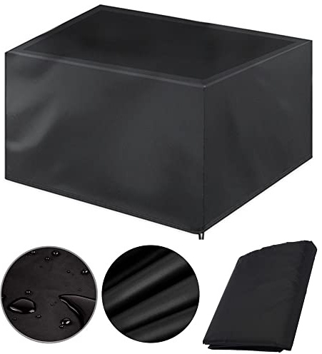 Garden Furniture Covers Waterproof 110x110x75cm, Garden Table Cover Oxford Outdoor Patio table Covers Rectangular Cover Windproof Anti-UV for Table Chairs Rattan Sofa (110x110x75cm)