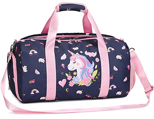 Sporttasche Kinder Reisetasche Einhorn Sporttasche Klein Saunatasche Schwimmtasche Mädchen
