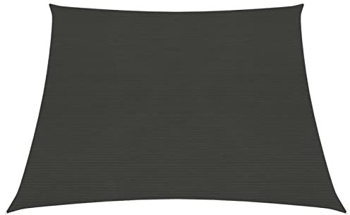 ZEYUAN Sonnensegel, Sichtschutz Balkon, Balkon Sonnenschutz, Sonnenschutzsegel,Regenschutz Balkon, Seitenmarkise, Sichtschutz Terrasse, 160 g/m² Anthrazit 4/5x3 m HDPE