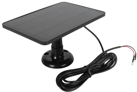 Solar Panel Camera Charger Doorbell Solar Panel, 10W Video Doorbell Solar Panel Charger for Nest for Doorbell 2K Camera for Ring Video Doorbell 2 for Doorbell 3 (CSP4W-O-B)