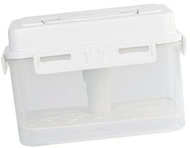 JISADER Kimchi Contenitore per crauti Contenitore per Alimenti con Piastra pressa Vaso per sottaceti Multifunzionale Fermentazione dei crauti per Il Campeggio, 5 Litri 23.5x16.5x19.5 cm