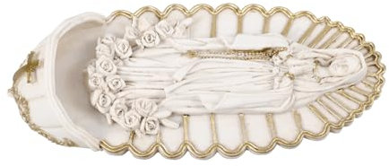 Amosfun Bénitier Mural Résine Guadalupe pour Entrée Décoration Religieuse Suspendue Fontaine Eau Bénite Murale Décorative Accessoire Spirituel pour Maison Et Église