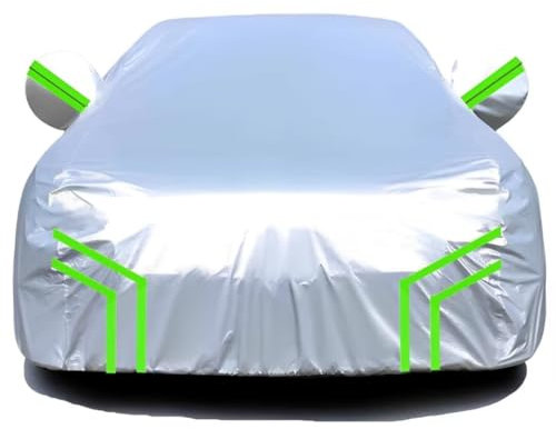 telo copriauto Compatibile con FiatFiat Croma 2005-2008, copriauto antipolvere e durevole impermeabile e crema solare protezione per tutte le stagioni(silver green)