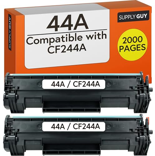 Supply Guy Toner kompatibel mit CF244A HP 44A für HP Laserjet Pro M15a M15w MFP M28a MFP M28w Schwarz Multipack (2X Tonerkartuschen mit Chip)