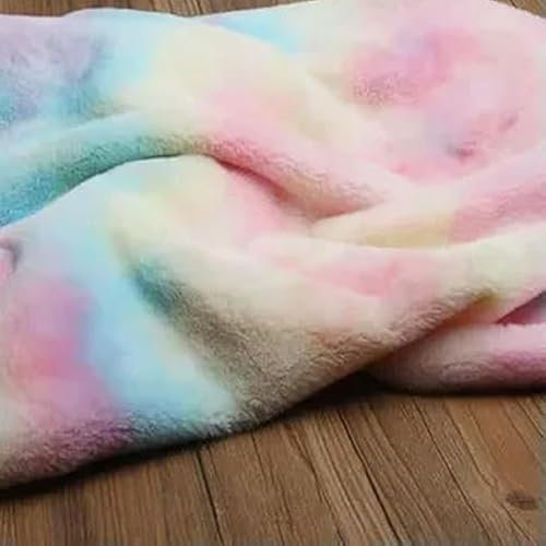 LOUKEKE Kaninchen Pelzimitat Stoff Kurzplüsch Dekoration Spielzeug Textil Theke Dekoriert Material