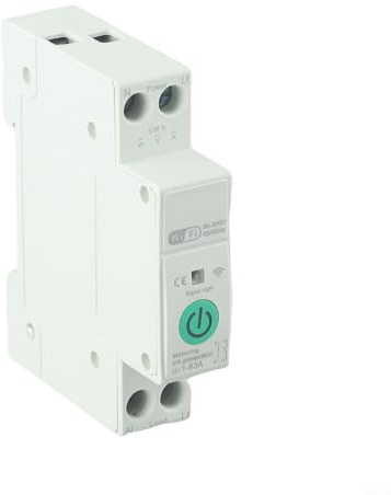 Interruptor inteligente WiFi de 63 A, interruptor de circuito de monitoreo de medidor de energía de conmutación inteligente para Tuya, interruptor de relé protector de sobretensión, control remoto