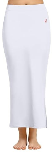 TRENDMALLS Women cotton Blend Saree straight Shapewear Petticoat for Women, Cotton Blended White