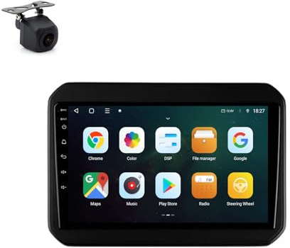 Android 9 Inch Touchscreen Car Radio Stereo for Suzuki Ignis 2016-2020 with Carplay Android Auto GPS Navigation with BT WiFi USB Mirror Link FM Auto Parts(2+32G)