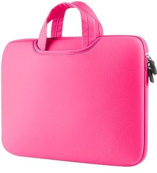 Generisch Sewing Accessories Bags Sewing Colourful and Plush Laptop Bag for Work and Teaching Cooking Apron with Pockets, Hot Pink, 13