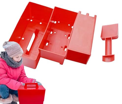 Sandbox Toys, 4X Brick Wall Molds, Castle Construction Kit, Creative Sand Sculpting Tool Set, Ideal Outdoor Toy Set for Kids, Beach Games, Seaside Activities, Seasonal Joy Adventure