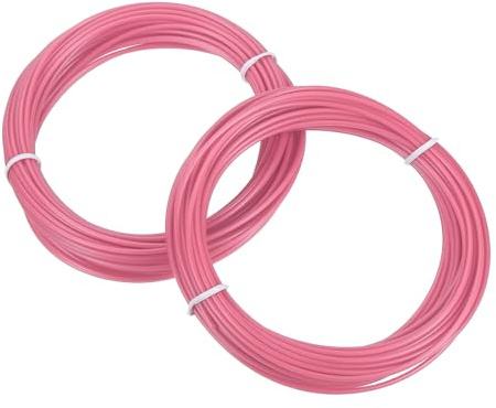sourcing map 3D-Stift-Filament, 1,75 mm Durchmesser, 10 m Länge, PLA-3D-Druckstift-Filament-Nachfüllpackungen für 1,75 mm 3D-Druckstift, Rosa, 2 Stück