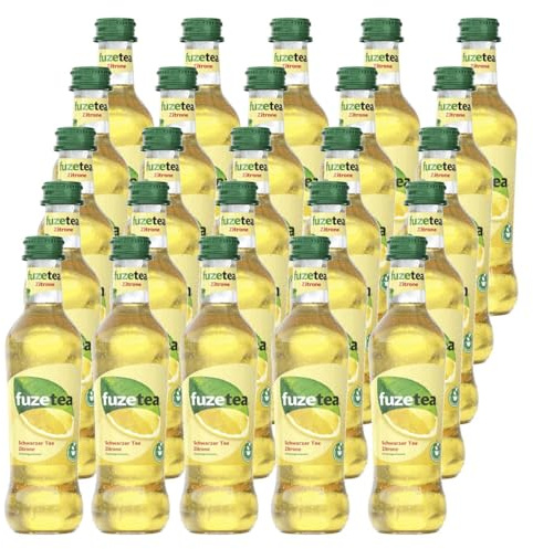 Fuze Tea Schwarzer Tee Zitrone, 25 Glasflaschen x 0,3L, inkl Mehrweg Pfand